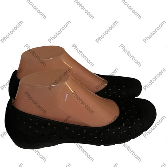 Gabor Hovercraft Black Suede Flats Shoes Sz 7 - Picture 1 of 12